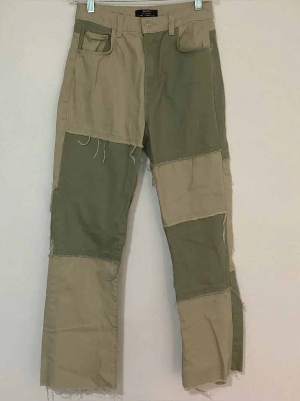Bershka Colorblock Patch Jeans
